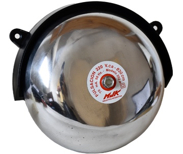 MJK201P.jpg Campana de Alarma 20 cm 220/110 V PVC