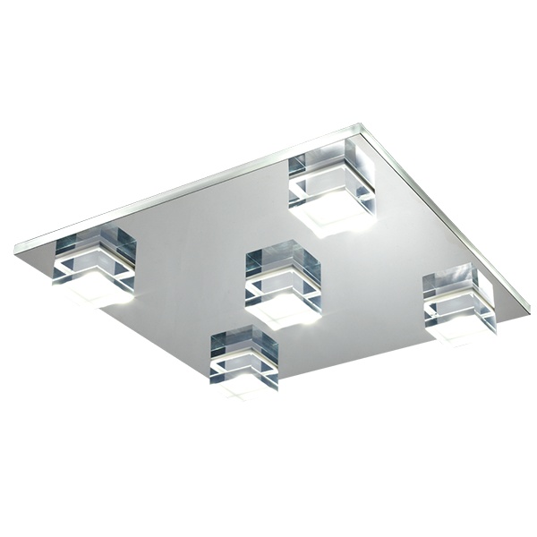 Plafón LED Cubos 5 x 20 W