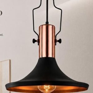 Colgante 35 cm Negro con Oro y Cobre