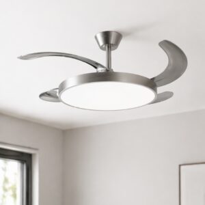 Ventilador Retráctil Plata con Control