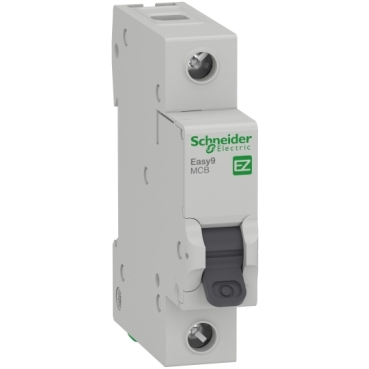 SCHIE116.jpg Interruptor Termomagnético Schneider Easy9 1P 16A Curva C 4,5kA
