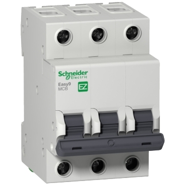 SCHIE350.jpg Interruptor Termomagnético Schneider Easy9 3P 50A Curva C 4,5kA
