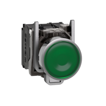 Pulsador Luminoso Schneider Harmony XB4 LED 24VCA/CC Verde