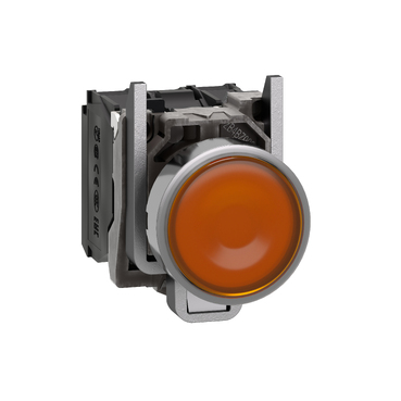 Pulsador Luminoso Schneider Harmony XB4 LED 230VCA Amarillo NA+NC