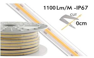 Tira LED COB 220 V Fría por Metro
