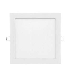 Panel LED Embutido Cuadrado Blanco 18W Luz Cálida