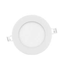 Panel LED Embutido Redondo Blanco 6W Luz Fría