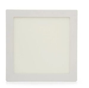 Plafón LED Cuadrado Blanco 18W Luz Fría
