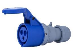 Acople Industrial 2P+T 32A IP44