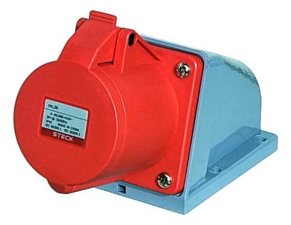Toma Industrial de Embutir 2P+T 63A 380/415V 6H
