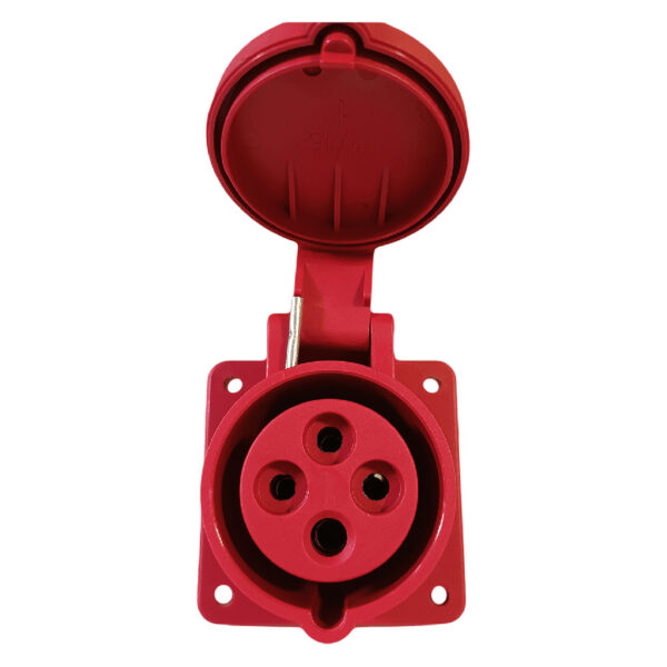 Toma Industrial de Embutir 3P+T 16A 380-440V 6H IP44