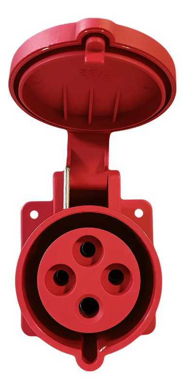 Toma Industrial de Embutir 3P+T 32A 380/440V 6H IP44