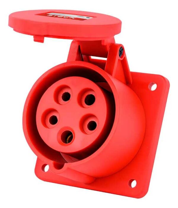 Toma Industrial de Embutir 3P+N+T 16A 380-440V 6H IP44