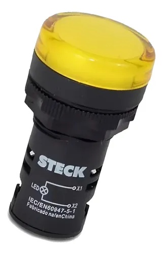 Piloto Luminoso Amarillo LED 24V AC/DC