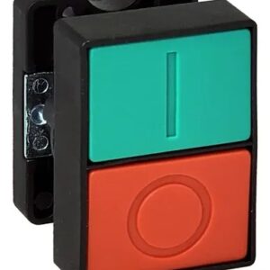Pulsador Doble Verde/Rojo Plástico Rasante