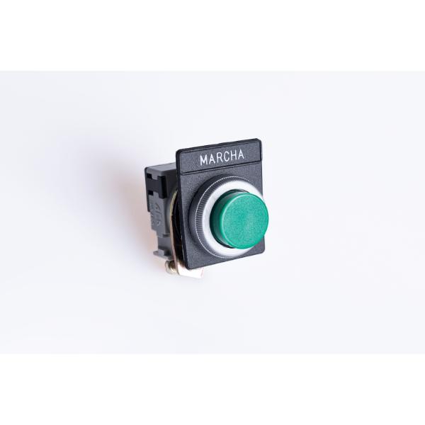 Botonera plástica rasante 1000V verde