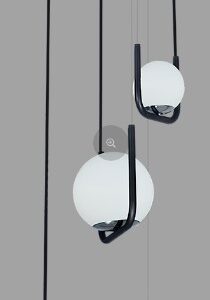 Colgante 3 Globos Negro