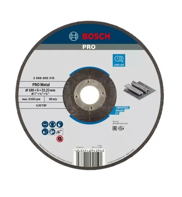 Disco de Desbaste Bosch para Metal 180 x 7 mm