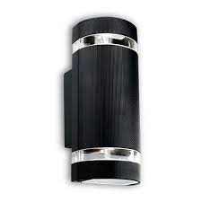 Aplique de Fachada Otto II 2xGU10 Aluminio Negro