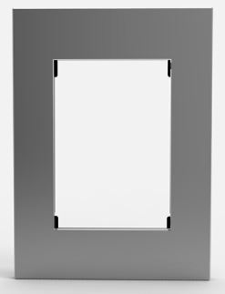 Tapa Bauhaus con Distanciador Plata
