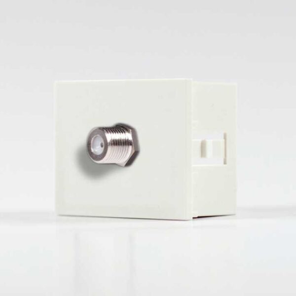 Módulo TV Coaxial Blanco