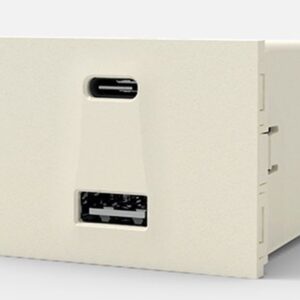 Módulo USB Doble A + C Blanco 5A