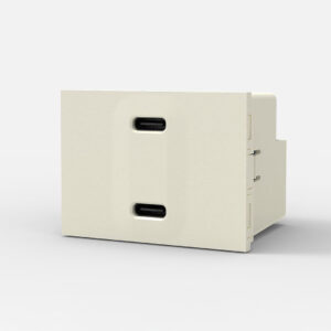 Módulo USB Doble Tipo C Blanco