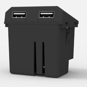 Módulo USB Doble Gris 3,1A