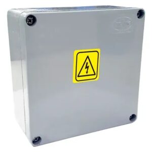 Caja de Aluminio 120x120x60 mm Pintada Gris