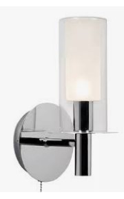 Velador de Pared Transparente/Opal E27