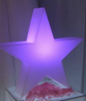 Lámpara Decorativa Estrella 55 cm de Apoyo