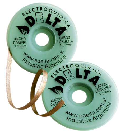 Malla Desoldante 2,5 mm x 1,5 m