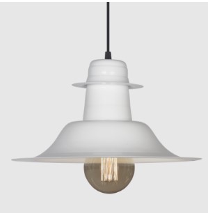 Pantalla Sombrero Blanca 35 cm