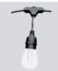 Guirnalda 15 Luces RGB + Blanco con Lámparas y Control