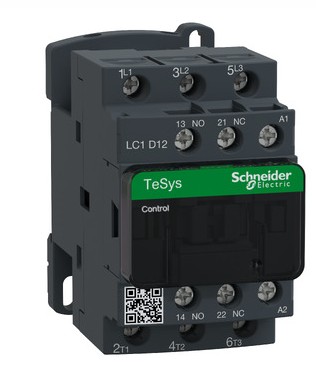 Contactor Schneider Electric LC1D 12A 110VCA Tripolar NA+NC