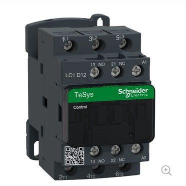 Contactor Schneider Electric LC1D 12A 380VCA Tripolar NA+NC