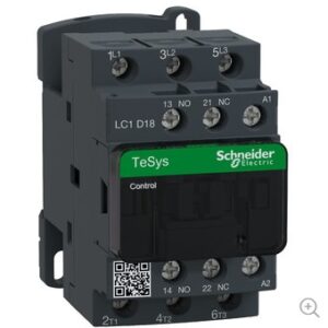 Contactor Schneider Electric LC1D 18A 24VCA Tripolar NA+NC