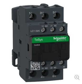 Contactor Schneider Electric LC1D 25A 24VCA Tripolar NA+NC