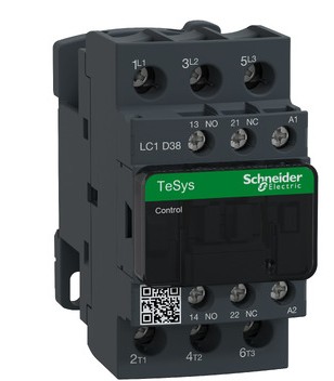 Contactor Schneider Electric LC1D 38A 24VCA Tripolar NA+NC