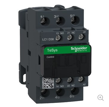 Contactor Schneider Electric LC1D 38A 380VCA Tripolar NA+NC