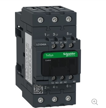 Contactor Schneider Electric LC1D 40A 24VCA Tripolar NA+NC