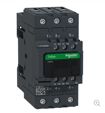 Contactor Schneider Electric LC1D 40A 220VCA Tripolar NA+NC