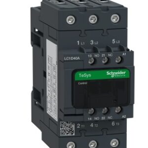 Contactor Schneider Electric LC1D 40A 380VCA Tripolar NA+NC