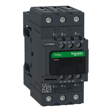 Contactor Schneider Electric LC1D 65A 220VCA Tripolar NA+NC