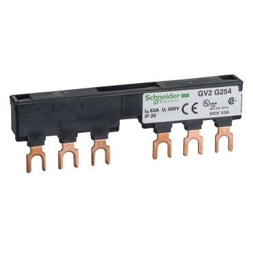 Barra Schneider Electric para GV2 de 2 Derivaciones 54mm