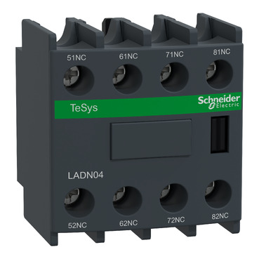 Bloque Auxiliar Frontal Schneider Electric 4NC