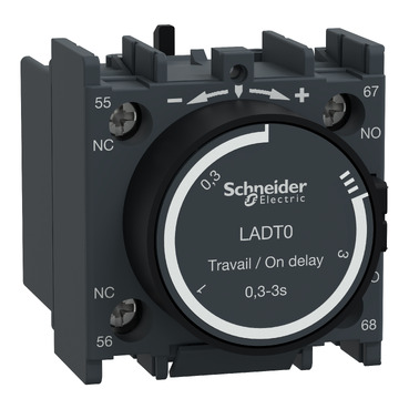 Temporizador Schneider Electric al Trabajo 1NA+1NC 0,1-3s