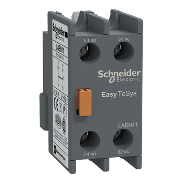 Bloque Auxiliar Frontal Schneider Electric 1NA+1NC para LC1E