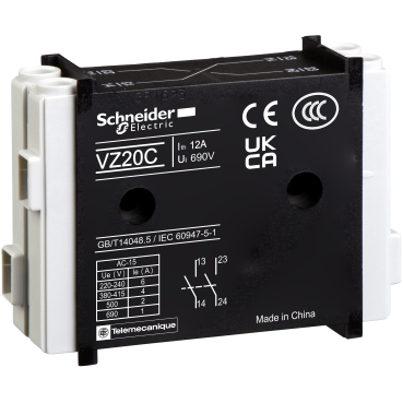 Bloque Schneider Vario 2 Contactos Auxiliares NA+NA