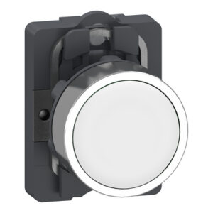 Pulsador Schneider Harmony XA2 Rasante Blanco NA